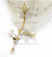 Самовар антикварный на дровах "Банка" 5,5 литров Братья Шемарины латунный люкс