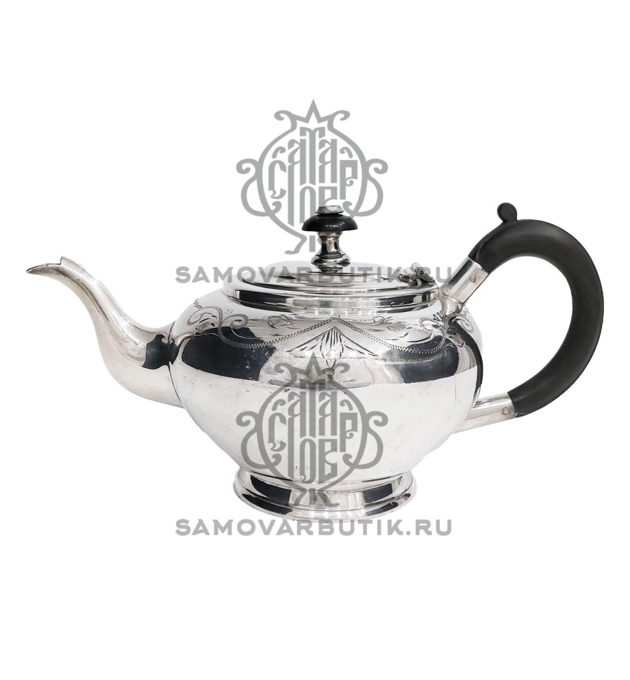 Чайник заварочный антикварный 1,2 литра серебрение 