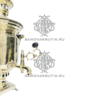 Самовар антикварный на дровах "Банка" 2 литра Шемариных латунный люкс