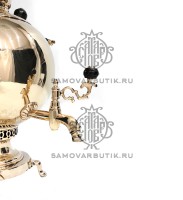 Самовар антикварный на дровах "Шар" 3 литра Н. А. Воронцова латунный люкс