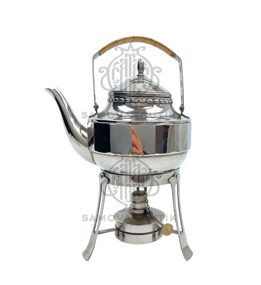 Бульотка старинная новая в серебрении 1,2 литра