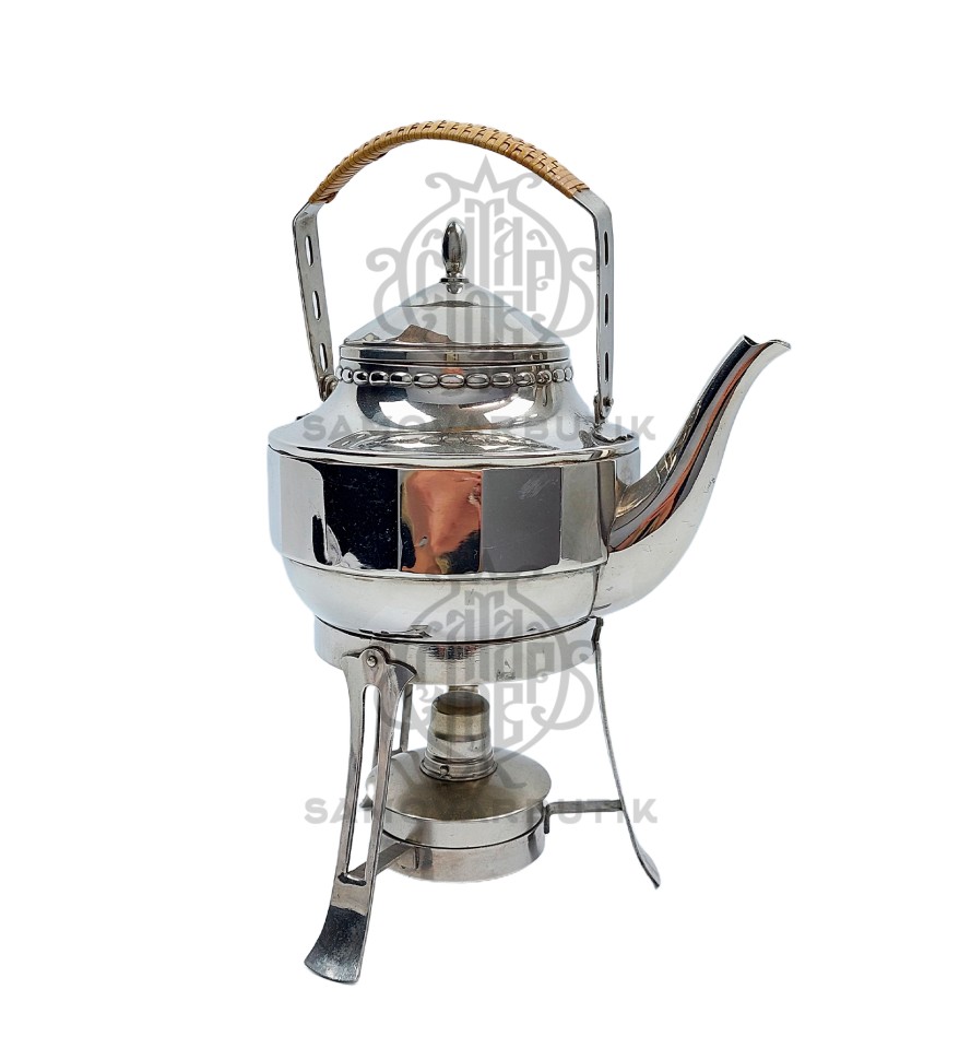 Бульотка старинная новая в серебрении 1,2 литра