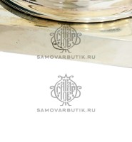 Самовар антикварный на дровах "Банка" 7 литров "Товарищество Кольчугино" латунный люкс