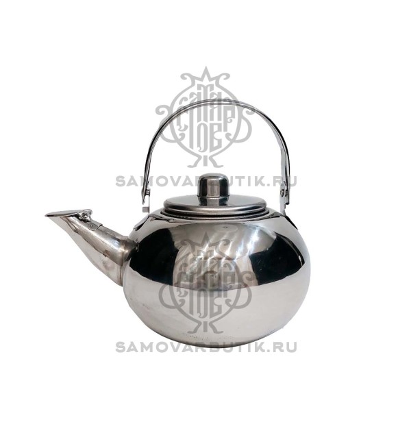 Чайник заварочный для самовара серебристый 0,8 литров