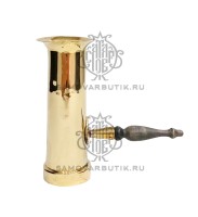 Труба для самовара антикварная вертикальная латунная диаметр 60 (D60)
